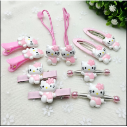 Hair Decor & Ties- Hello Kitty 