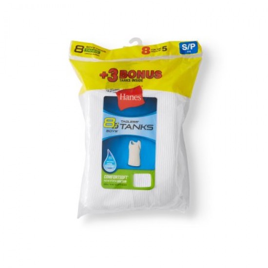 Hanes 8 pack Boys Singlet