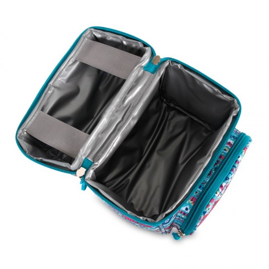 J World Insulated Lunch Bag- Mint Tribal