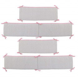 Little Love by NoJo 4 Piece Nursery Crib Bumper, 