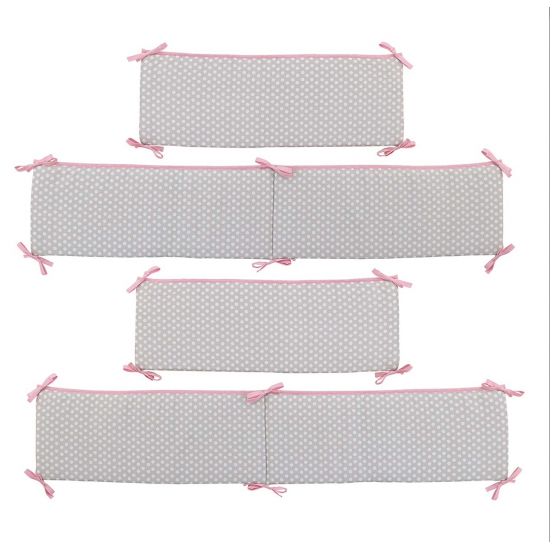 Little Love by NoJo 4 Piece Nursery Crib Bumper,