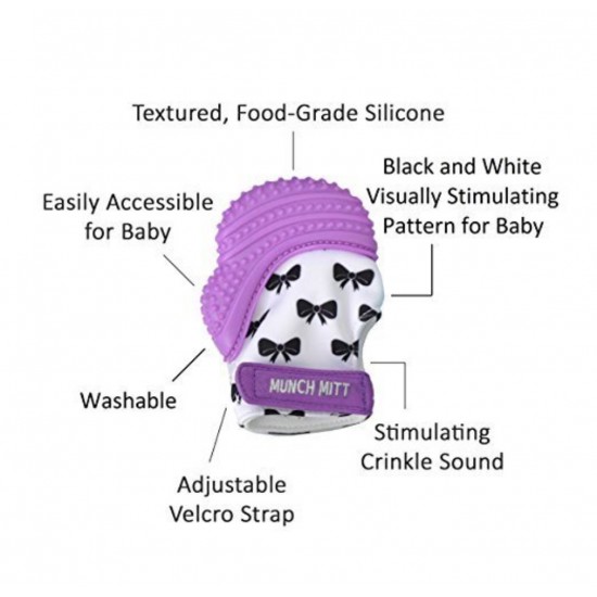 Munchmitt Teething Mitten - Purple Munchmitt Teething Mitten - Purple