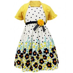 Nannette Impression Yellow Bolero Dress
