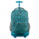 J World 18inch Rolling Backpack- Mint Leopard J World 18inch Rolling Backpack- Mint Leopard