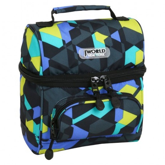 J World Insulated Lunch Bag- Cubes