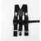 Bow Tie n Suspender Set, Black